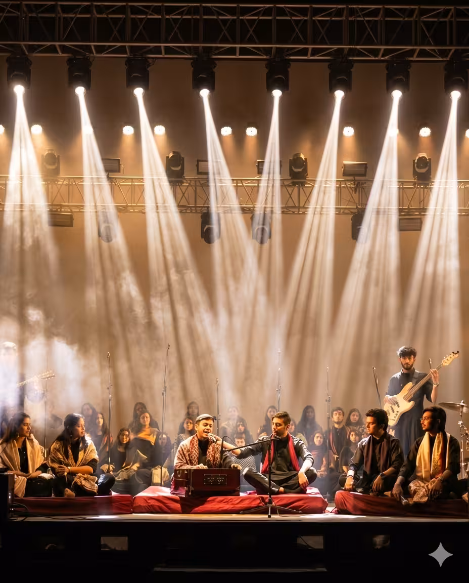 Qawwali night live performance at Grand Food Festival Hyderabad
